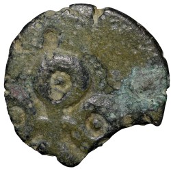 Alternative view of Potin Coin of Satakarni (1st Cen.BC) of Satavahana Dynasty Elephant Type Vidarbha Region