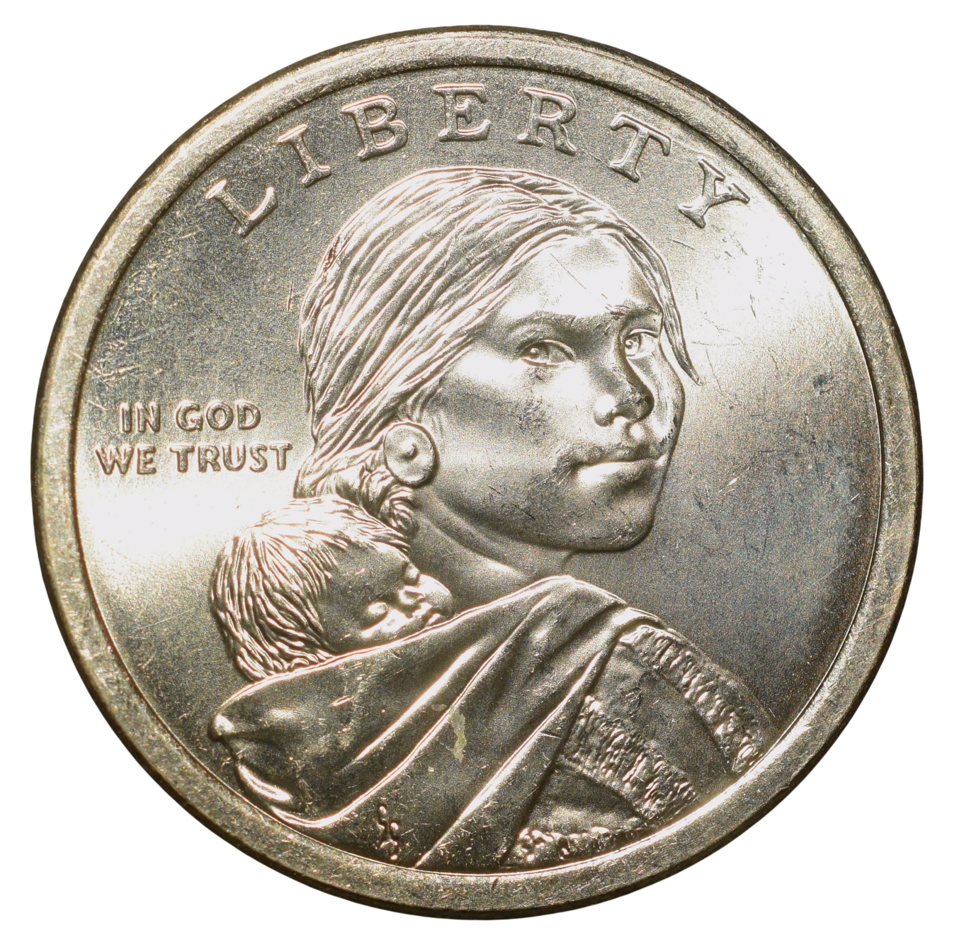 Brass 1 Dollar of USA (AD2025) Commemorative issue - Native American Dollar - Mary Kawena Pukui