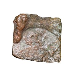 Copper Coin of Bala Mitra (2nd Cen. BC) of Mitra Dynasty from Central india with Brahmi Legends & Shreevatsa