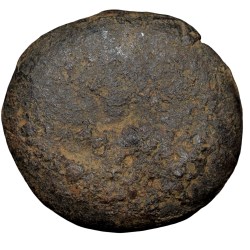 Alternative view of Black Cast Copper of Vidarbha(Paoni) Region (4th - 3rd Cen. BC) with Swastik above Elephant facing Right & Tree Ext.Rare