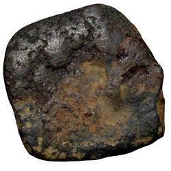 Alternative view of Black Cast Copper of Vidarbha(Paoni) Region (4th - 3rd Cen. BC) with Elephant facing Right Ext. Rare