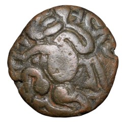 Copper Kasu Coin of Rajaraja I(AD985-1014) of Chola Empire.