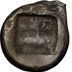 Copper-Alloy 1/8 Karshapana of Vishnu Mitra(2nd Cen. BC) of Panchala's of Ahichhatra - Rare