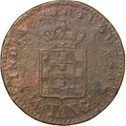 Alternative view of Copper 1/12 Tanga of Carlos I(AD 1901) of Indo-Portugal KM 13 Rare