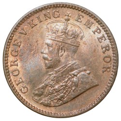 Bronze 1/4 Anna of George V (AD 1933) of Calcutta Mint UNC Grade