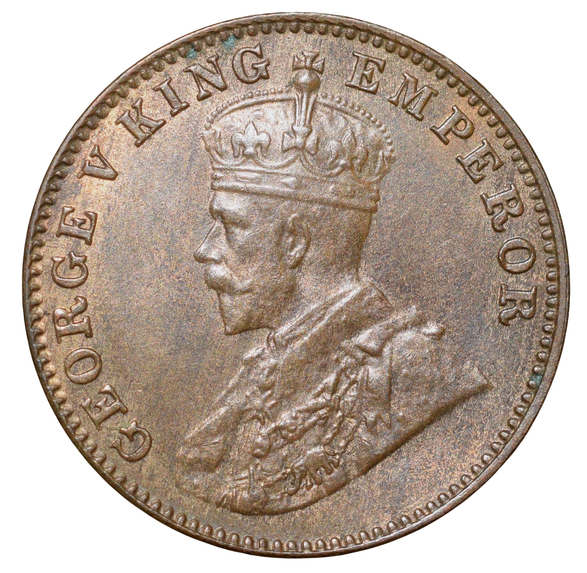 Bronze 1/4 Anna of George V (AD 1936) of Bombay Mint About UNC Grade
