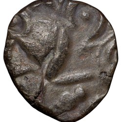 Copper Coin of Katoch Ruler's of Kangra(12th -14th Cen. AD) Bull/Horseman Type