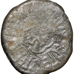 Alternative view of Silver Drachma of Kumar Gupta I(AD 415-55) of Gupta Dynasty Garuda Type Portrait Issue