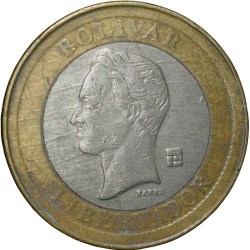 Bi-Metallic 1 Boliviar of Venezuela Country (AD 2007)