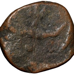 Alternative view of Copper Paisa of Hyderabad Feudatory 'Elichpur' (18th Cen. AD) Karanja Mint KM C21 Rare