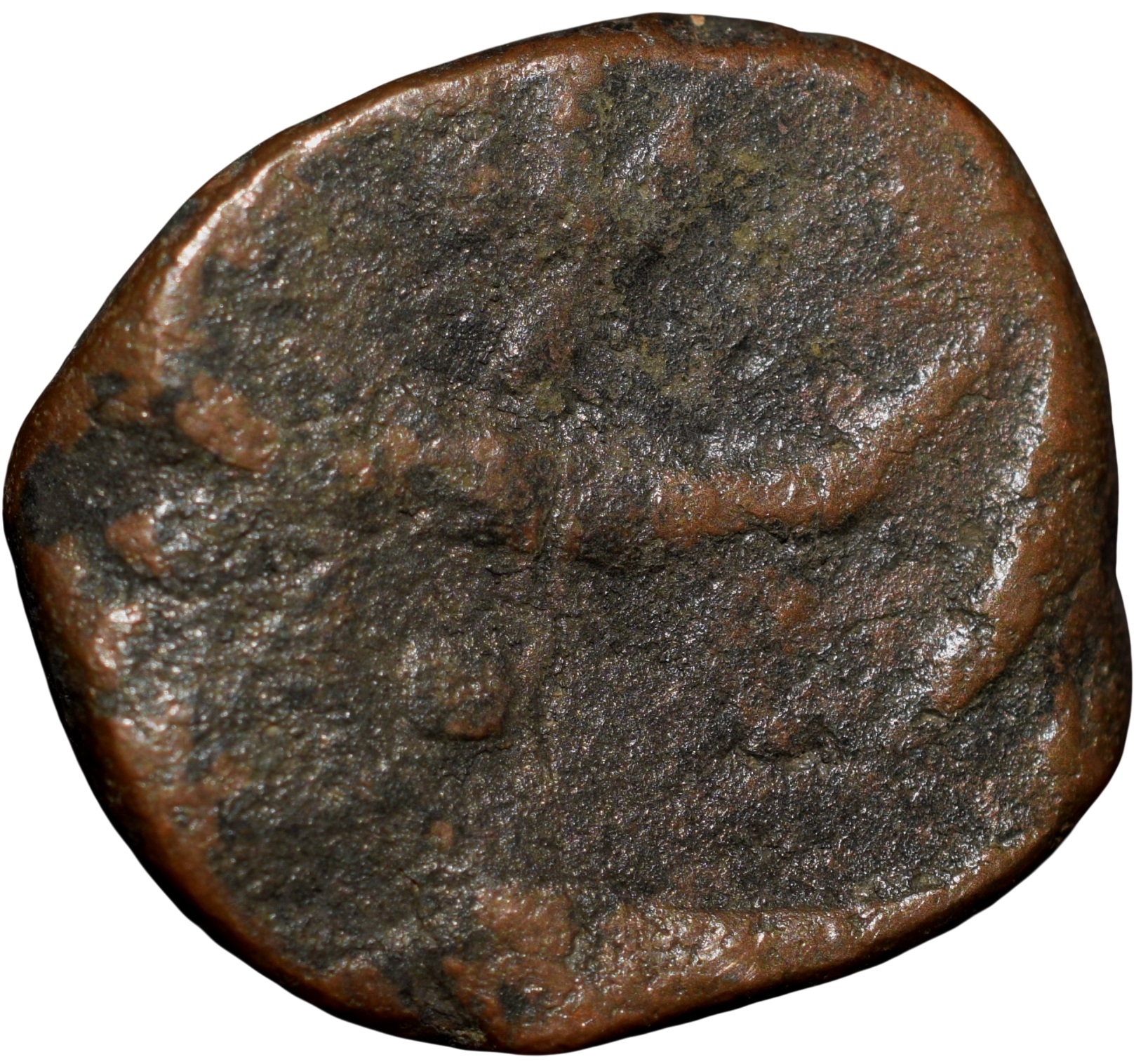 Copper Paisa of Hyderabad Feudatory 'Elichpur' (18th Cen. AD) Karanja Mint KM C21 Rare