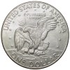 Old Copper-Nickel 1 Dollar of USA (AD 1977) Large "Eisenhower Dollar" The Apollo 11 Mission Insignia Scarce - Image 2