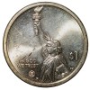 Brass 1 Dollar of United States of America (AD 2024) Commemorative Issue Honoring Innovation in Illinois UNC Grade - Image 2