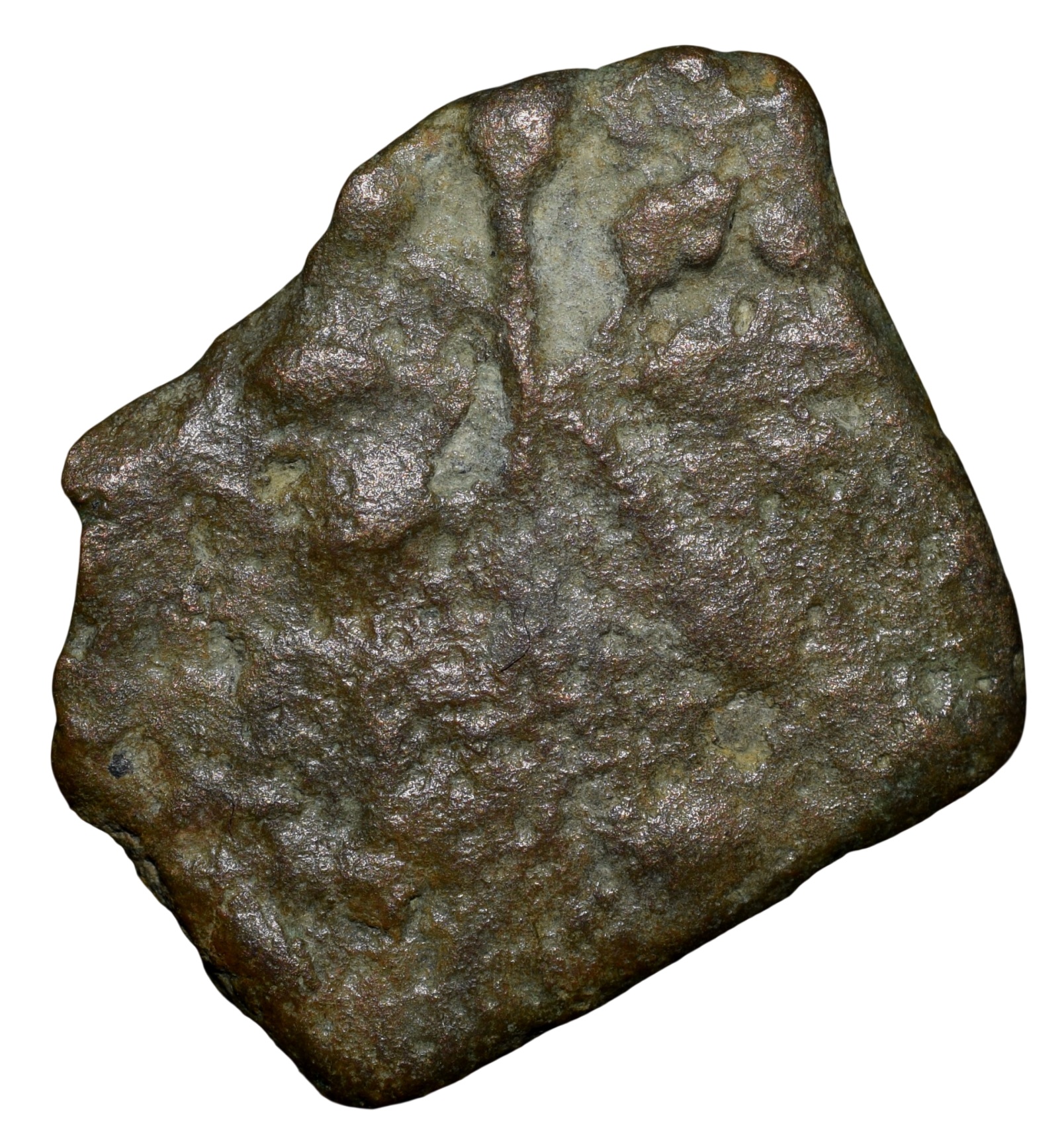 Copper coin of Satakarni of Satavahana Dynasty(1st Cen.BC) from Daunath Region w/Elephant-Tree Railing Type