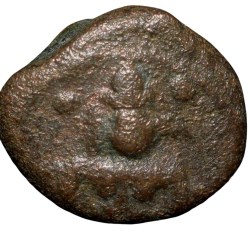 Copper Coin of Vijayaraghava Nayaka(AD 1631-73) of Tanjore Nayakas K.Ganesha Ty.6.26