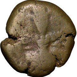 Alternative view of Copper Drachma of Harsha Deva(AD1089-1101) of Lohara's of Kashmir