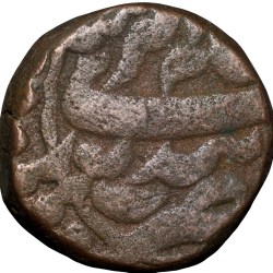 Copper Dam of Akbar(AD 1556-1605) of Govindpur Mint ilahi 45 Amardad
