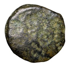 Alternative view of Copper Coin of Ujjaini(2nd Cen. BC) with Dandhari Shiva facing & Tree Railing