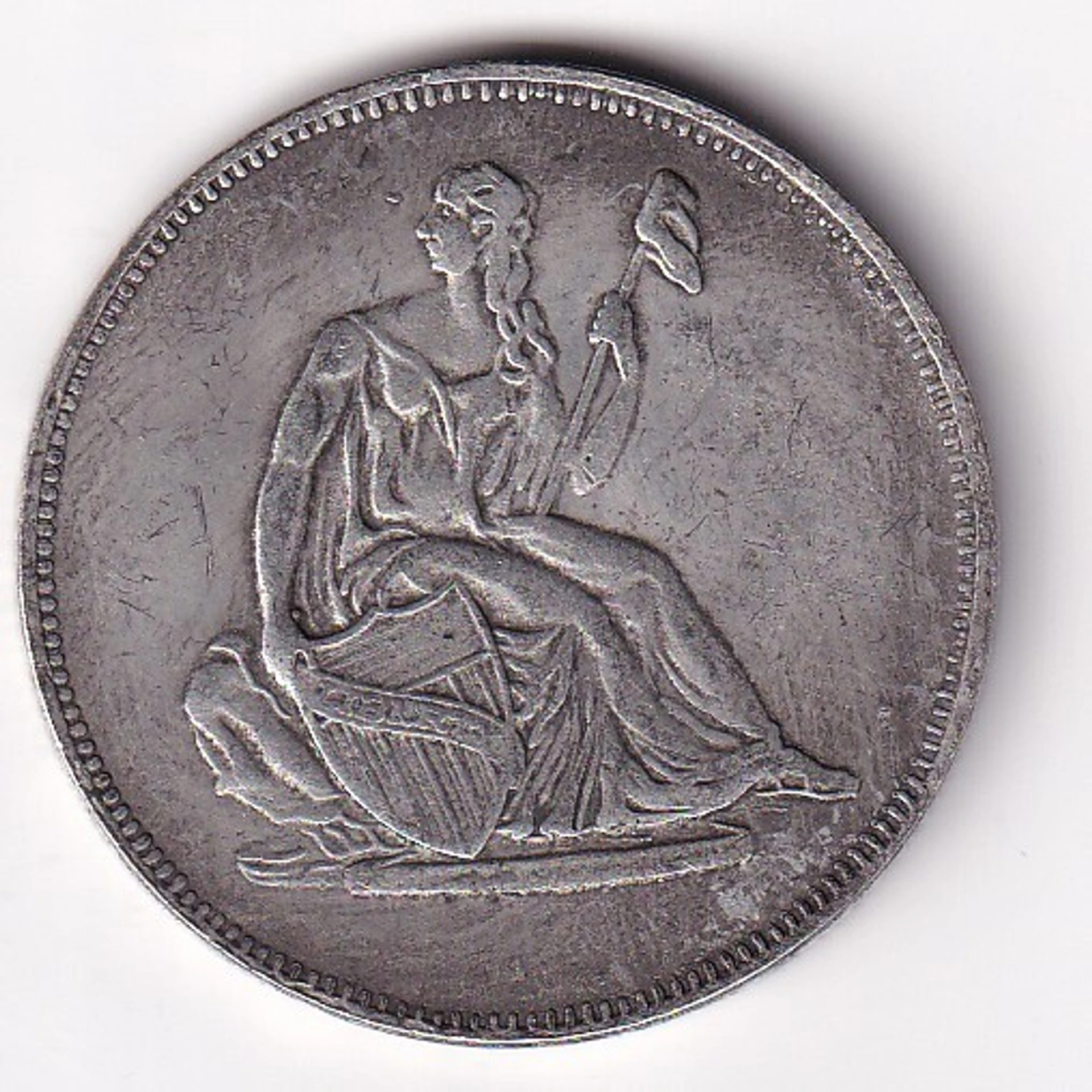 United States 1 Troy Ounce Seated Liberty Rare Modern Fantacy Token Coin #E-213