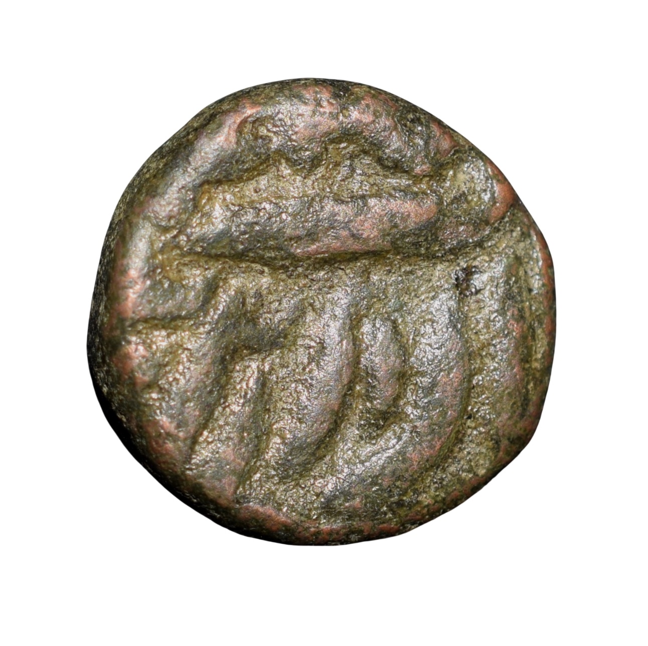 Copper 1/4 Dam of Akbar (AD 1556-1605) of Junagarh Type with Ruler Name & Kalima Very Rare - Image 2