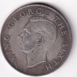 New Zealand 1 Crown 1949 - George VI Rare Modern Fantacy Token Coin #E-214