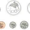 Firdt Coinage Of Papua New Guinea Proof Set Minted At The Franklin Mint ; 1 - 2 - 5 - 10 - 20 Toea & 1 - 5 - 10 Kina 1975 ; In Original Box Rare (8 Coin Set) Included 2 Silver Coin - Image 5