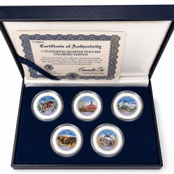 Alternative view of Extremely Rare State Quarter Dollars United States of America Uncirculated Proof Coins Authenticity Certificate Morgan Mint By USA Issue Coin 2006 Year The Morgan Mint