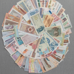 100 DIFFERENT FOREIGN RARE GEM UNC NOTE😍