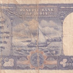 Alternative view of King George VI British India 10 Rupees Front Face C D Deshmukh Sign Note #5