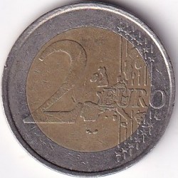 Alternative view of 2 Euros Bi Metallic France 2000 Coin