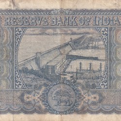 Alternative view of 100 Rupees Diamond Issue L K Jha Old Issue Crisp Extra Fine Note #4