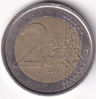 2 Euros Bi Metallic Italy 2002 Coin