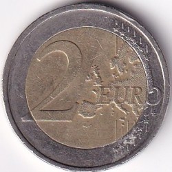 Alternative view of 2 Euros Bi Metallic Ireland 2007 Coin