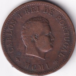 Portuguese India 1/2 Tanga 1901 Extra Fine Coin