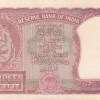 Half Tiger B Rama Rau 2 Rupees Second Issue Incorrect Hindi Issue 1951 Unc Note #2 - Image 2