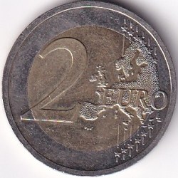 Alternative view of 2 Euros Bi Metallic Lithuania 2017 Coin