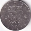 Norway 5 Kroner 100th anniversary - Krone system 1975 Copper Nickel Coin - Image 2