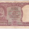 2 Rupees H.v.r Iyengar Signed "Half Tiger" Very Fine Note #1 - Image 2