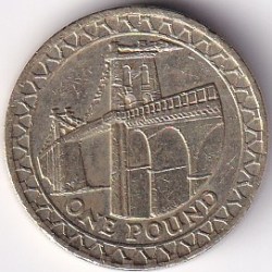 United Kingdom1 Pound Wales 2005 Nickel Brass Used Coin