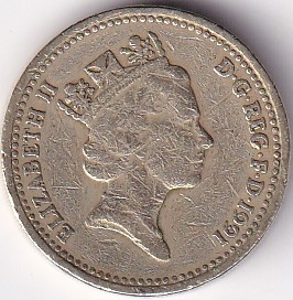 United Kingdom 1 Pound Northern Ireland 1991 Nickel Brass Used Coin