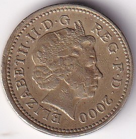 United Kingdom 1 Pound Wales 2000 Nickel Brass Used Coin