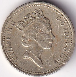 United Kingdom 1 Pound Wales 1995 Nickel Brass Used Coin