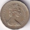United Kingdom 1 Pound UK 1983 2Th Portrait Nickel Brass Used Coin - Image 2