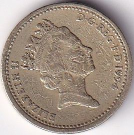 United Kingdom 1 Pound Scotland 1994 Nickel Brass Used Coin