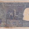 B Rama Rau 100 Rupees Old Incorrect Hindi Elephant Issue Old Very Fine Note - Image 2