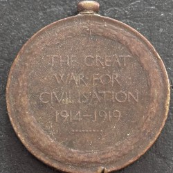 Alternative view of British India Victory Medal 1914-1919 World War 1 Named Medal #2