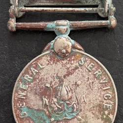 Alternative view of Jammu and Kahsmir 1947-48 General Service Copper Nickel Medal #1