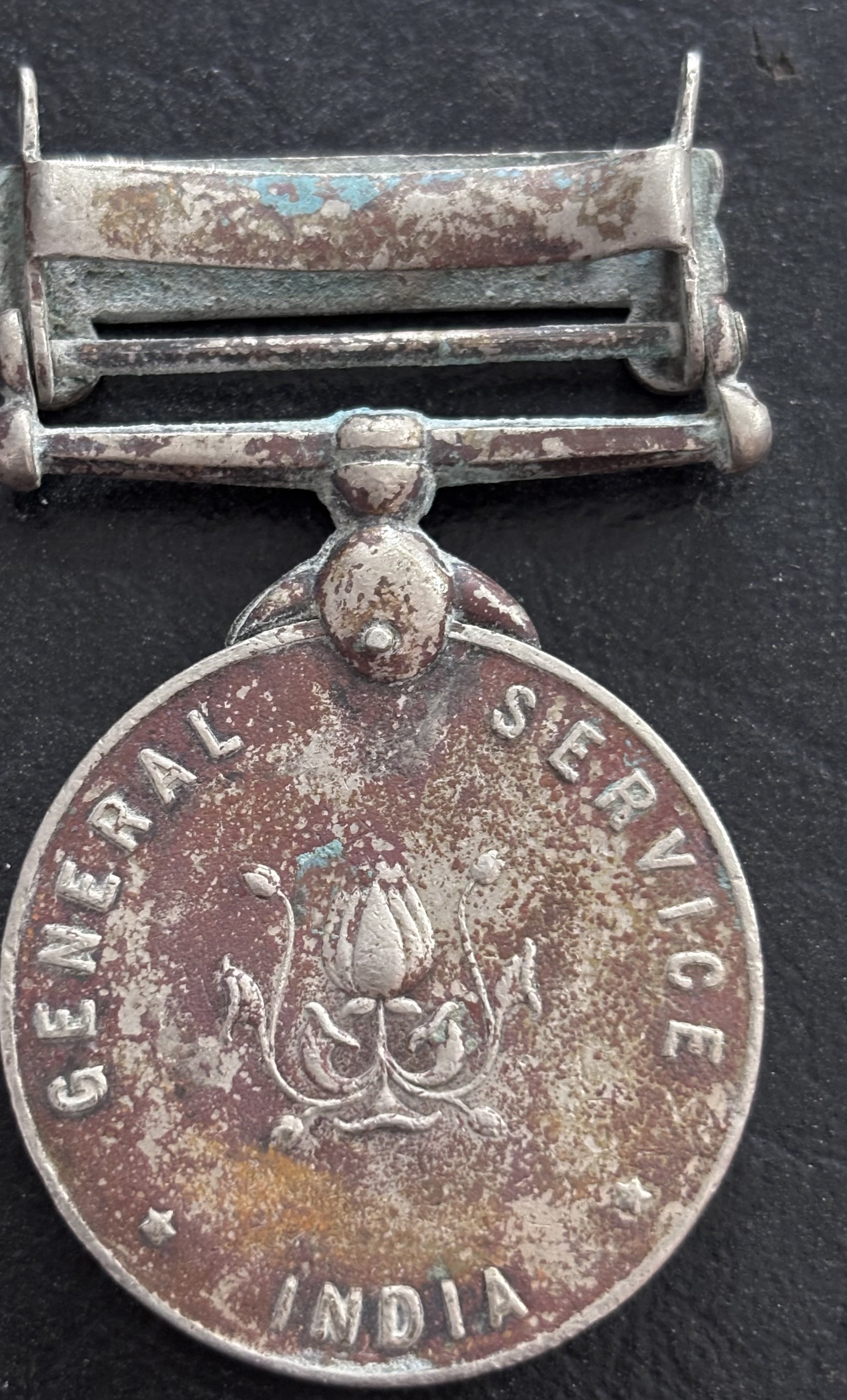 Jammu and Kahsmir 1947-48 General Service Copper Nickel Medal #2 - Image 2