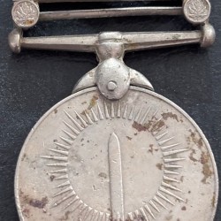 Jammu and Kashmir 1947-48 General Service Copper Nickel Medal #3