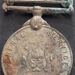 Alternative view of India Naga Hills General Service 1960 Copper Nickel Medal #1